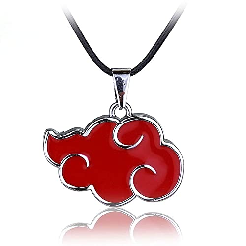 Collar de Lackingone con colgante Naruto Akatsuki Cosplay Red Cloud