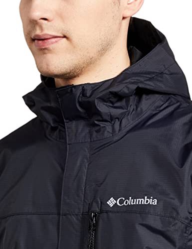 Columbia Pouring Adventure II , Chaqueta impermeable Hombre, Negro (BLACK), XL