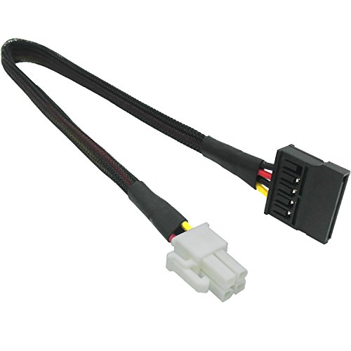 COMeap (3 paquetes) tarjeta madre ATX 4 pines a SATA Disco duro HDD Adaptador de corriente Cable para Lenovo 12 pulgadas (30 cm)