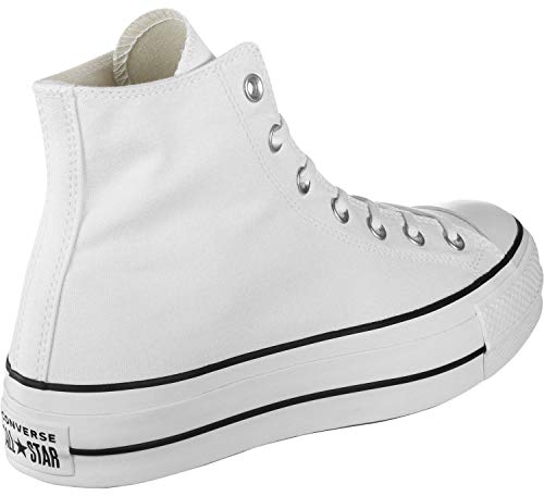 Converse Chuck Taylor All Star Lift - Hi - Blanco/Negro/Blanco Canvas