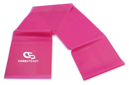 CORESTEADY Bandas de Resistencia Terapéuticas Bandas de Fitness Pilates, Yoga, Entrenamiento de Fuerza | Fisioterapia y rehabilitación |para Hombres y Mujeres |Guía incluida