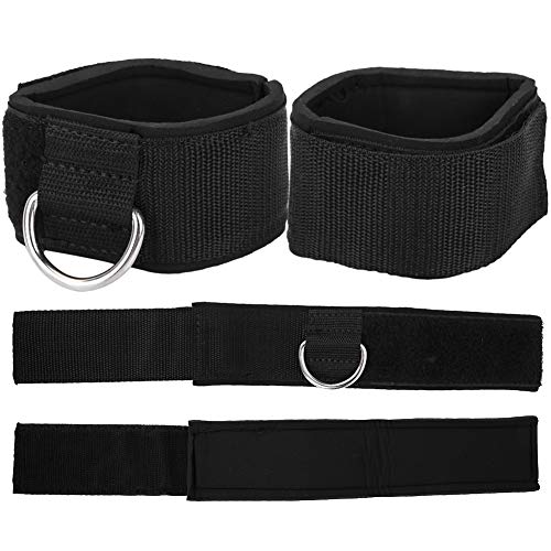 Correas de tobillo con anillo en D, 1 par de peso ajustable para las piernas Cinturón de muñeca Correa de tobillo de fitness Correa de tobillo de gimnasio, 40x5 cm