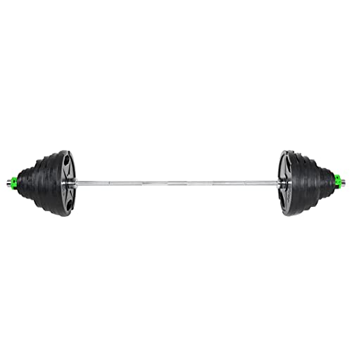 C.P. Sports olímpica barra de pesas 50 mm para competición olímpica pesas - longitud de grabación: 39 cm, longitud total 220 cm, sostiene hasta 250 kg, olímpica cierre rápido rojo 50 mm