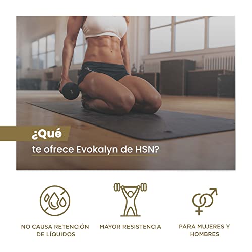 Creatina Alcalina Evokalyn de HSN | Kre-Alkalyn | Aumentar Masa Muscular & Rendimiento Deportivo: + Fuerza + Resistencia | Vegano, Sin Gluten, Sin Lactosa, 120 Cápsulas Vegetales