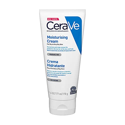 Crema hidratante para piel seca y muy seca, de CeraVe, 177 ml