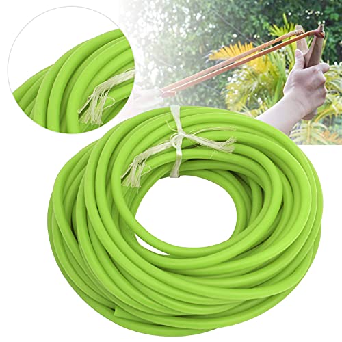 DAUERHAFT Tubo de catapulta elástico Redondo, Tubo de látex de látex Natural 10M, Tubo de Goma de látex Verde Fluorescente, para competiciones Deportivas/Tirador de Fitness/tirachinas para Bricolaje