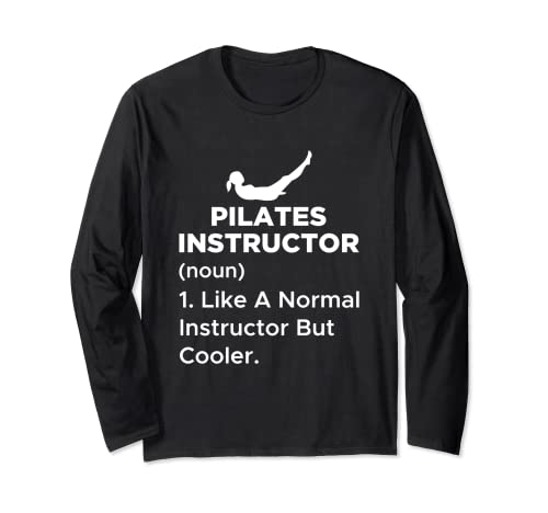 Definición divertida del instructor de pilates para una máquina casera usada Manga Larga