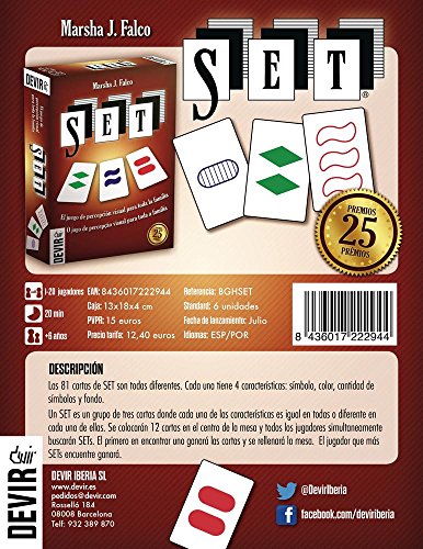 Devir - Set, juego de mesa (222944)