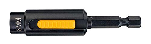 Dewalt DT7460-QZ DT7460-QZ-Paquete de 3 Llaves de Vaso Hexagonal magnética de Impacto de Limpieza fácil Ø 8, 10 y 13mm, 0 W, 0 V, Negro