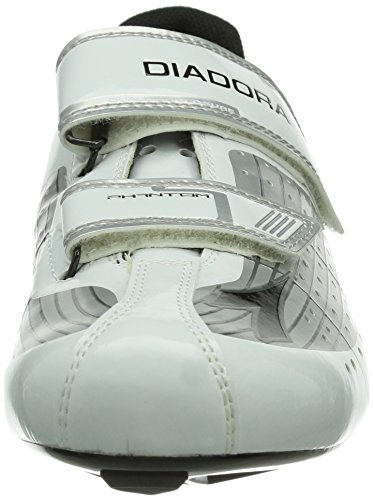 Diadora PHANTOM - Calzado de ciclismo unisex, Blanco (silber/Blanco/Negro 1573), 40