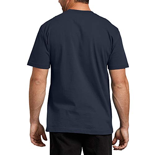 Dickies Manga corta para hombre con cuello redondo pesado. - azul - Large