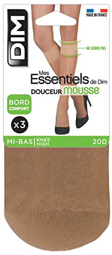 Dim Mes Essentiels Mini Medias Pack 3, 15 DEN, Transparente (Daim 062), One Size (Tamaño del Fabricante:35/41) Mujer