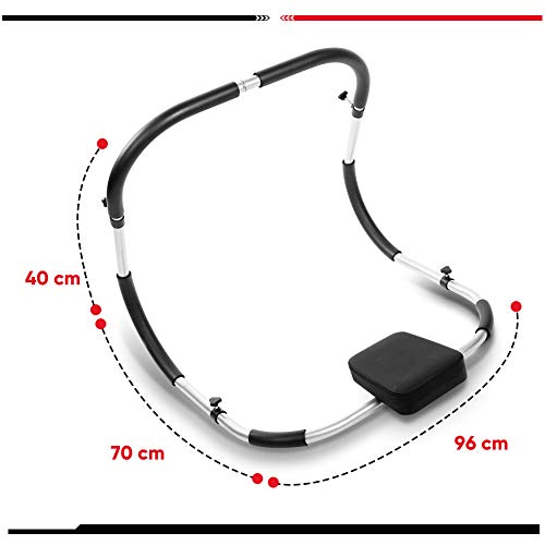 Dioche AB Trainer Trimmer, Trainer - Trainer abdominal profesional con suave apoyo de la cabeza, herramienta para abdominales, potenciación muscular, ideal para entrenamiento en casa, 65 x 70 x 70 cm