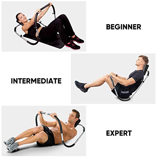 Dioche AB Trainer Trimmer, Trainer - Trainer abdominal profesional con suave apoyo de la cabeza, herramienta para abdominales, potenciación muscular, ideal para entrenamiento en casa, 65 x 70 x 70 cm