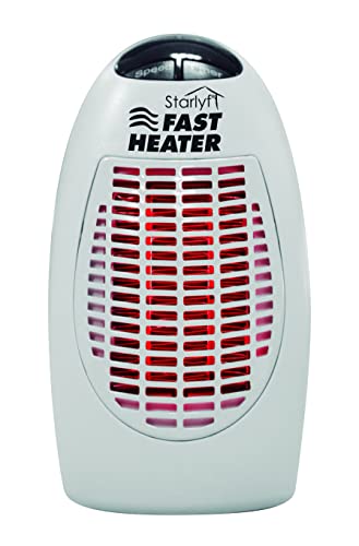 DIRECT TV OUTLET Fater Heater Visto en TV Calefactor Cerámico 400W Calentador Eléctrico Portátil y Compacto con Termostato ajustable Para Oficina, Garaje, Baño - Color BLANCO