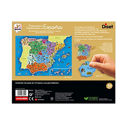 Diset - Provincias y Autonomías de España, Puzle educativo para aprender la geografía española a partir de 5 años