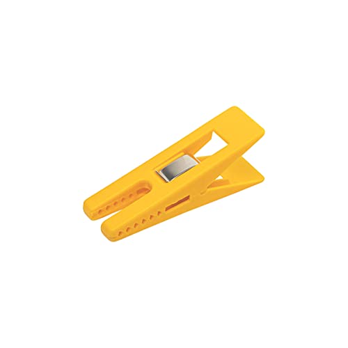 DIYexpert® 8 pinzas para la ropa Sturm 70 x 20 mm, pinzas multiusos, fabricadas en Alemania, color amarillo