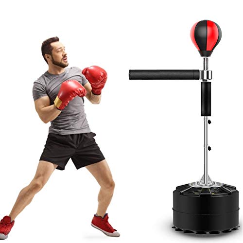 Entrenador De Velocidad De Boxeo, Barra Giratoria De Saco De Boxeo, Pelota De Boxeo De Entrenamiento Con Barra Refleja De 360 ​​° Para Adultos Y Niños - Altura Ajustable - Base De Ventosa Fuerte