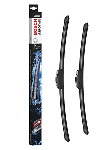 Escobilla limpiaparabrisas Bosch Aerotwin AR533S, Longitud: 530mm/475mm – 1 juego para el parabrisas (frontal)