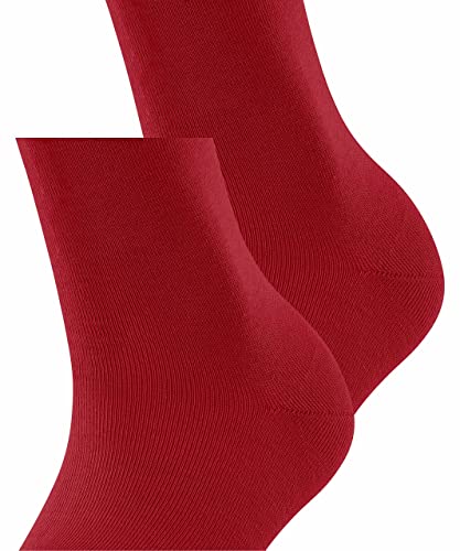 ESPRIT Uni 2-Pack Algodón orgánico Paquete De Calcetines con Resistencia A Poner para Verano Sin Dibujos Y Sin Rayas 2 Pares, Rojo (Red Pepper 8074), 35-38 (Pack de 2) para Mujer