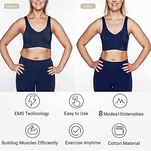 Estimulador Muscular Abdominales, Electroestimulador Muscular, Estimulación USB Recargable ABS Ejercitador del Abdomen Brazo Piernas Cintur Pare Hombre Mujer