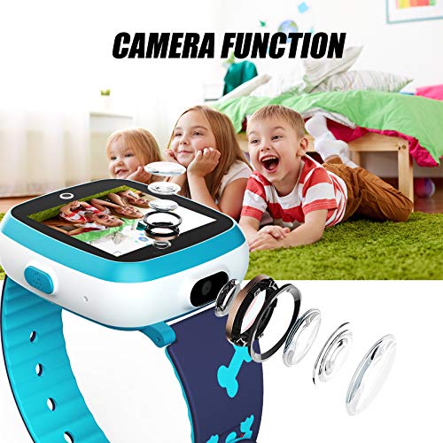 ETPARKK Relojes para Niños, Reloj Inteligente Niño, Llamadas y Mensajes, Chat de Voz, SOS, Control Parental, Cmara, Juegos, Regalo para Niños de 3-12 años. Incluye Cargador.