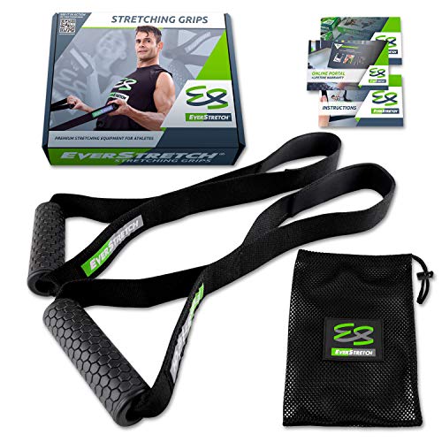 EverStretch Stretching Grips Premium Stretching Equipment for Athletes. Stretch Straps to Reach Impossible Positions Without Discomfort.