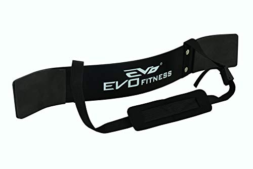 EVO Fitness Levantamiento de Pesas Arm Blaster Biceps Aislante Gym Apoyo Correas Envolvente - Negro