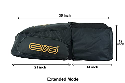 EVO Fitness Mochila deportiva con compartimento para zapatos de malla húmeda, bolsa de viaje para hombres y mujeres, MMA Boxeo, Ejercicios de Boxeo con correa para el hombro, Black, Talla única,