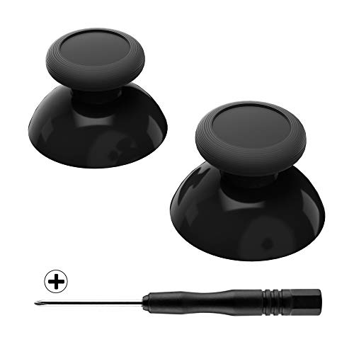 eXtremeRate Recambios de Joysticks para Nintendo Switch Pro Joystick Analógico 3D Thumbsticks Palanca de Reemplazo con Destornillador para Nintendo Switch Pro Control(Negro)