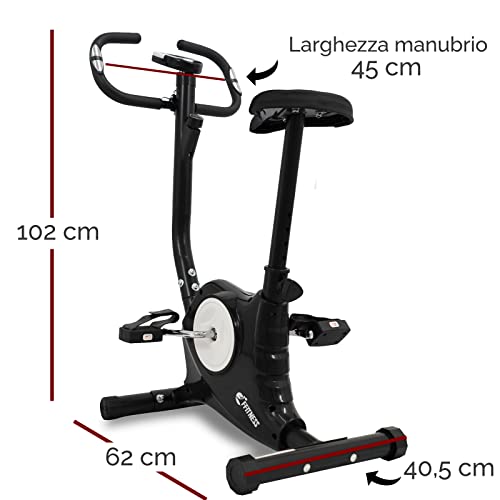 Ffitness FLC201BN - Bicicleta estática fácil de trabajar en casa con cardio Gym Fitness Trainer, equipo deportivo, entrenamiento corporal, adelgazar la celulitis, músculos y piernas resistencia