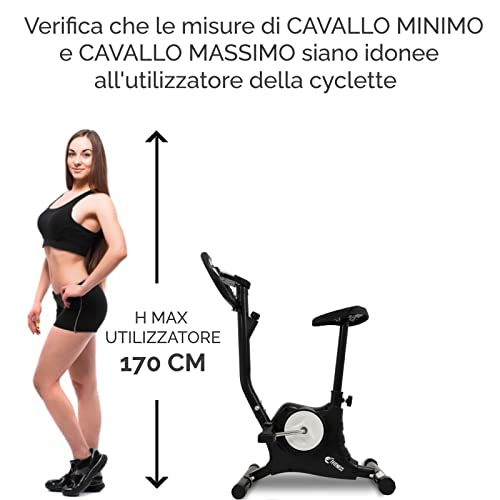 Ffitness FLC201BN - Bicicleta estática fácil de trabajar en casa con cardio Gym Fitness Trainer, equipo deportivo, entrenamiento corporal, adelgazar la celulitis, músculos y piernas resistencia