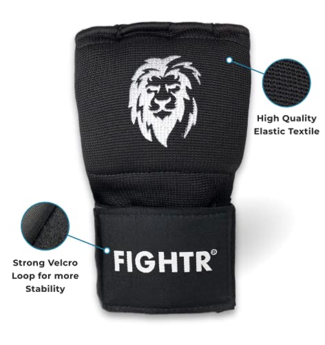 FIGHTR® Premium Gel Guantes de Boxeo - de rápida colocación y Gran Estabilidad | Envoltorios de Gel para Las Manos de Boxeo, MMA, Muay Thai y Artes Marciales | con Venda Larga