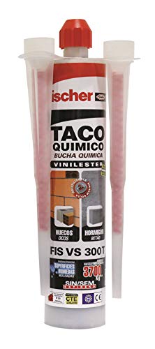 fischer | Fis Vs 300 T taco quimico para fijación en hormigón, ladrillo hueco para toldos, placas solares, marquesinas (300ml