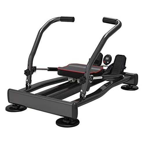 FLMD412N - Máquina de Remo Profesional para Entrenamiento en casa, Resistencia hidráulica, Fitness, Cardio Total Body Trainer Crunch