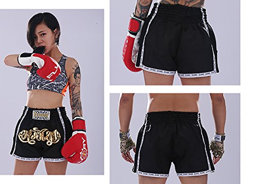 FLUORY Muay Thai Fight Shorts,MMA Shorts Clothing Training Cage Fighting Grappling Martial Arts Kickboxing Shorts Clothing