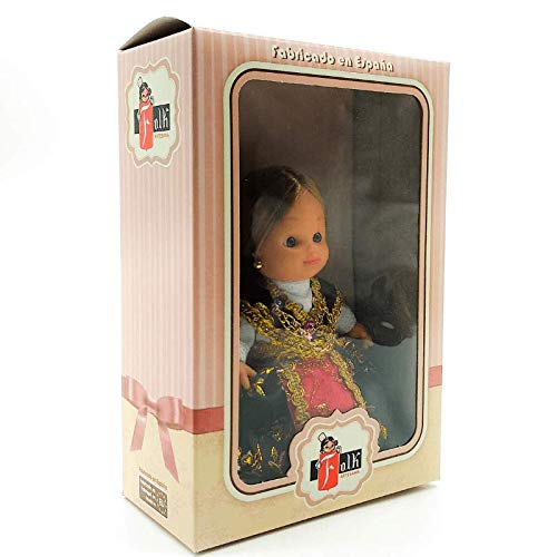 Folk Artesanía Muñeca Regional colección de 15 cm con Vestido típico Zamorana Zamora España.