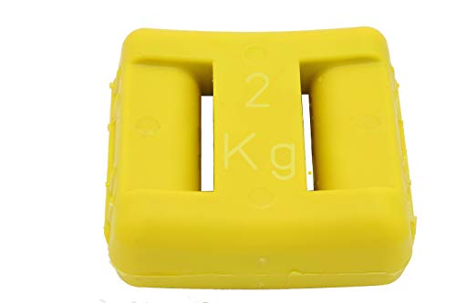 Fonderia Roma Zavorra Plastificata lastrado Sub plastificado, Amarillo, 2 KG