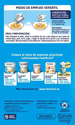 FONTACTIV Forte Neutro Nf - 10 Sobres De 30Gr Suplemento Nutricional Para Adultos Y Mayores - 1 A 4 Sobres Al Día. 300 g