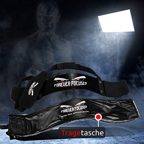 FOREVER FOCUSED® Premium Biceps Blaster Isolator Bomber Curl Aislador de biceps para musculacion, Aislador El Brazo Training bueno para Musculacion pesas maquina, Accesorio para Gimnasio