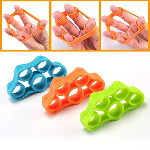 Fortalecedor de Agarre de Mano (9 PCS)Pelota Mano Rehabilitacion, Entrenador de Dedos, Entrenador de Fuerza de Agarre