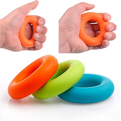 Fortalecedor de Agarre de Mano (9 PCS)Pelota Mano Rehabilitacion, Entrenador de Dedos, Entrenador de Fuerza de Agarre