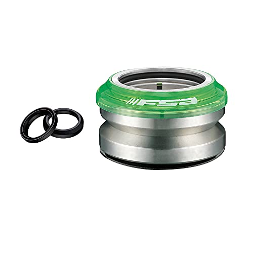 Fsa, Serie de dirección Semintegrada Impact PC Campy/Gyro 15 mm 1 – 1/8 Verde Trasp, 8,3 + 0,5 mm, Serie Dirección, Multicolor, Medida Interior en Pulgadas: 1 – 1/8, Unisex-Adult.