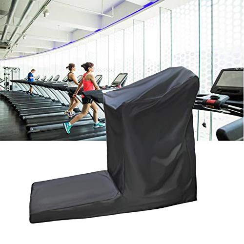 Funda protectora para cinta de correr para máquina de correr con cremallera para exterior o interior, impermeable para casa o gimnasio, cubierta negra (S 64 x 29 x 55 pulgadas)