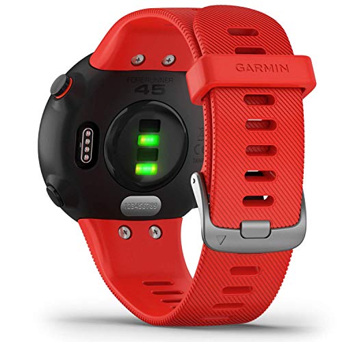 Garmin Forerunner 45 L/G - Reloj Multisport con GPS, Tecnología Pulsómetro Integrado, color Rojo