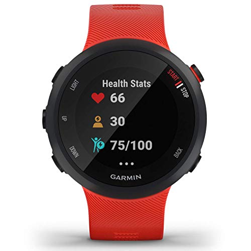 Garmin Forerunner 45 L/G - Reloj Multisport con GPS, Tecnología Pulsómetro Integrado, color Rojo