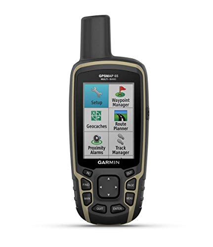 Garmin GPSMAP 65 - Dispositivo de Navegación Portátil GPS para Exteriores con Estuche de Transporte