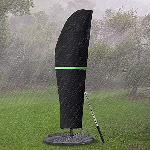 GEMITTO Funda Protectora para Sombrilla (Diámetro 2-4 m),Funda Impermeable para Sombrilla de Jardín, Funda Impermeable para Sombrilla con Cremallera,Protección para Sombrilla de Jardín Exterior