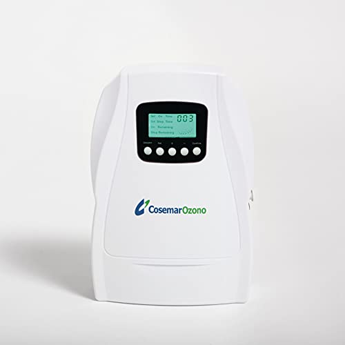 Generador de Ozono Doméstico Digital | Desinfecta Frutas y Verduras | Máquina de Ozono Portátil, Programable | Producción de 500 mg/h