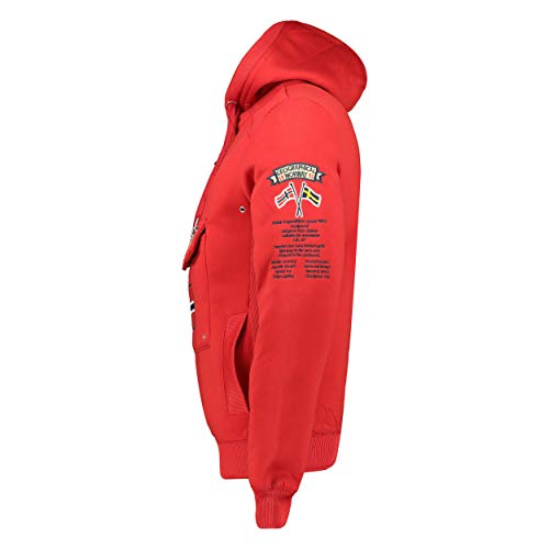 Geographical Norway - Sudadera DE Hombre GYMCLASS Rojo M